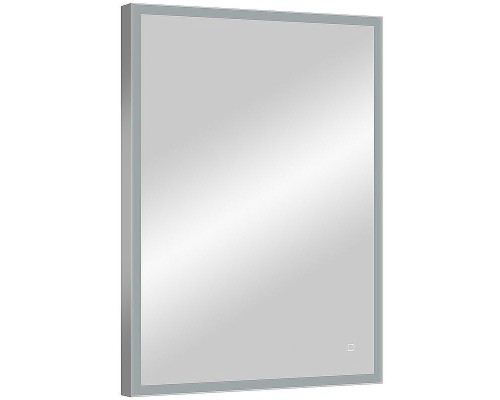 Зеркало Континент Solid 600х800 ЗЛП620 с подсветкой Серебро с сенсорным выключателем