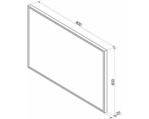 Зеркало Континент Sting 800х600 ЗЛП511 с подсветкой с сенсорным выключателем