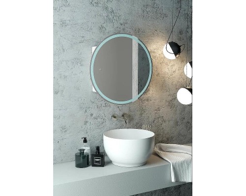 Зеркальный шкаф Континент Torneo White LED 70 МВК085 с подсветкой Белый