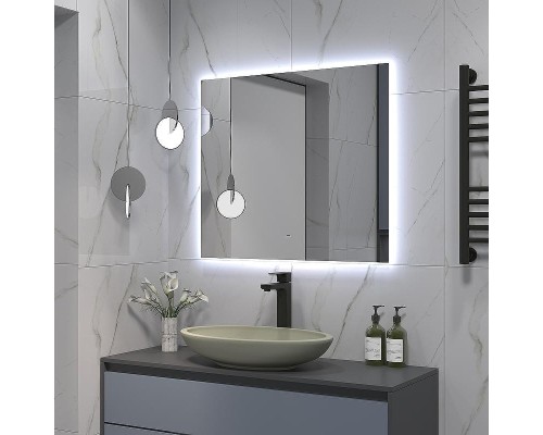 Зеркало Континент Trezhe 800x700 ЗЛП534 с подсветкой с бесконтактным выключателем