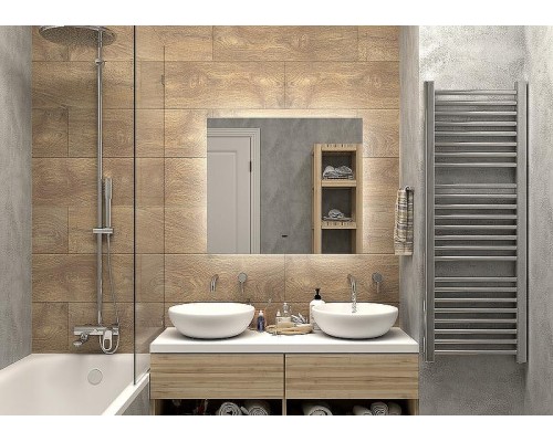 Зеркало Континент Trezhe 800x700 ЗЛП534 с подсветкой с бесконтактным выключателем