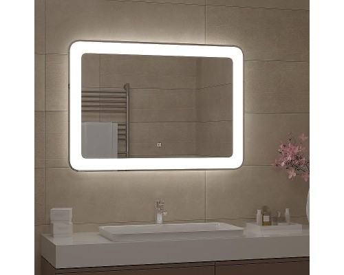 Зеркало Континент Velvette 1000x700 ЗЛП466 с подсветкой с сенсорным выключателем