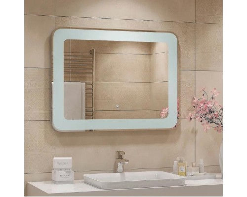 Зеркало Континент Velvette 800x700 ЗЛП1148 с подсветкой с сенсорным выключателем