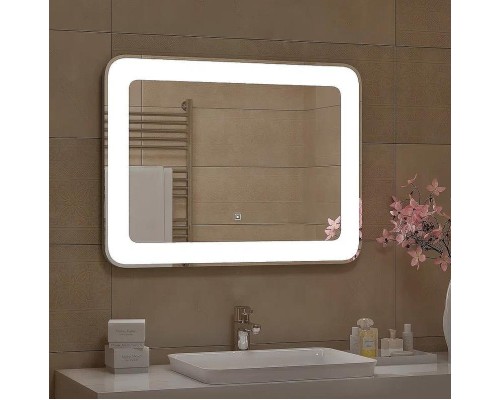 Зеркало Континент Velvette 800x700 ЗЛП1148 с подсветкой с сенсорным выключателем