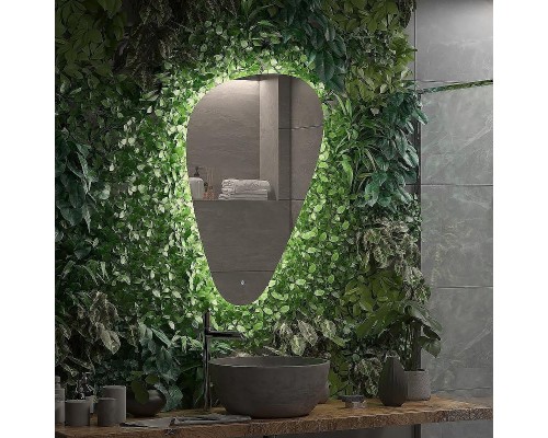 Зеркало Континент Voyage 700х1000 ЗЛП615 с подсветкой с сенсорным выключателем