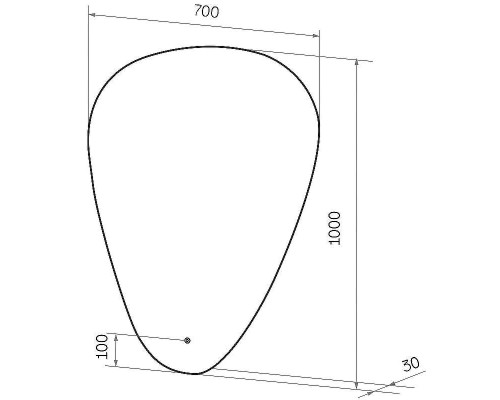 Зеркало Континент Voyage 700х1000 ЗЛП615 с подсветкой с сенсорным выключателем