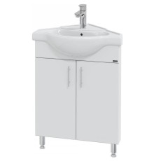 Тумба под раковину СанТа Аврора 60 216001 угловая Белая
