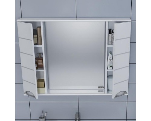 Зеркало со шкафом СанТа Родос 100 Белое