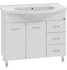 Тумба под раковину СанТа Эльбрус 100 201107 Белая