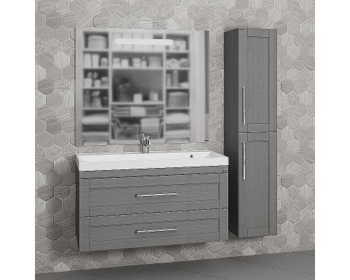 Тумба под раковину СанТа Венера 100 221021 подвесная Дуб серый