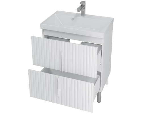 Тумба под раковину СанТа Юпитер 70 700363 Белый глянец