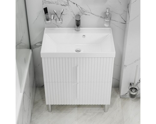 Тумба под раковину СанТа Юпитер 70 700363 Белый глянец