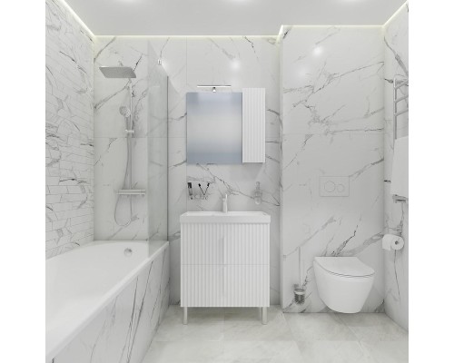 Тумба под раковину СанТа Юпитер 70 700363 Белый глянец