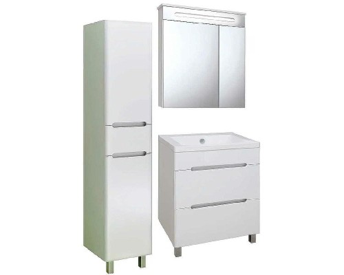 Тумба под раковину Runo Парма 60 00000001139 Белая