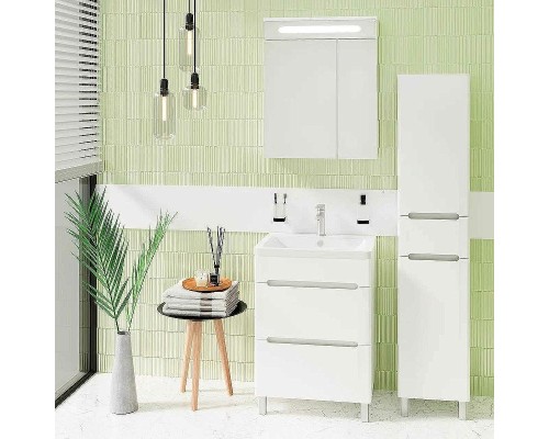 Тумба под раковину Runo Парма 60 00000001139 Белая