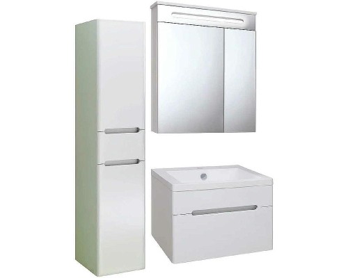 Тумба под раковину Runo Парма 60 00000001138 подвесная Белая