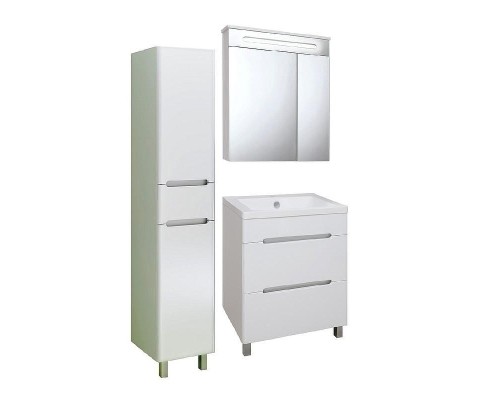 Зеркальный шкаф Runo Парма 60 00000001147 с подсветкой Белый