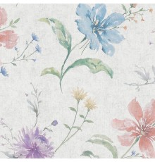 Обои Marburg Shades 32455 Винил на флизелине (0,53x10,05) Разноцветный, Цветы