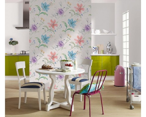 Обои Marburg Shades 32455 Винил на флизелине (0,53x10,05) Разноцветный, Цветы