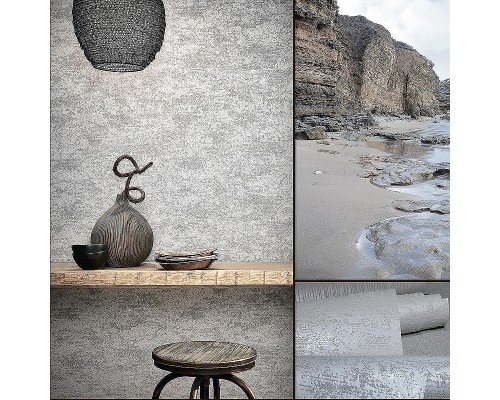 Обои Marburg Dune 32508 Винил на флизелине (0,53x10,05) Серый, Штукатурка