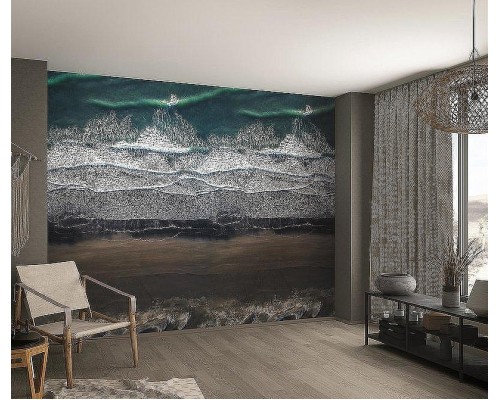 Панно Marburg Dune 32546 Винил на флизелине (1,59x2,7) Черный, Пейзаж