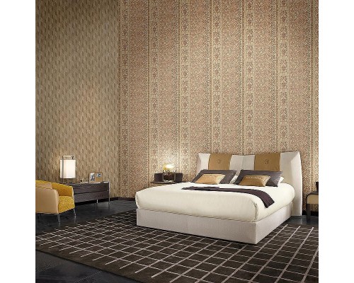 Обои Zambaiti Parati Trussardi V 21824 Винил на флизелине (0,7x10) Серебряный/Золото, Геометрия