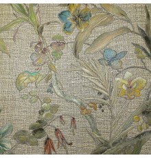 Обои Zambaiti Parati Trussardi V 21831 Винил на флизелине (0,7x10) Бежевый/Разноцветный, Цветы