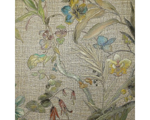 Обои Zambaiti Parati Trussardi V 21831 Винил на флизелине (0,7x10) Бежевый/Разноцветный, Цветы