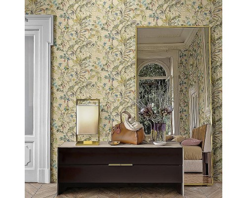 Обои Zambaiti Parati Trussardi V 21831 Винил на флизелине (0,7x10) Бежевый/Разноцветный, Цветы
