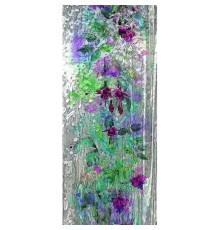 Панно Marburg Crush Motion 63394 Винил на флизелине (0,7x2,7) Серый/Разноцветный, Цветы