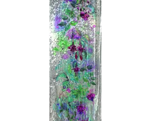 Панно Marburg Crush Motion 63394 Винил на флизелине (0,7x2,7) Серый/Разноцветный, Цветы