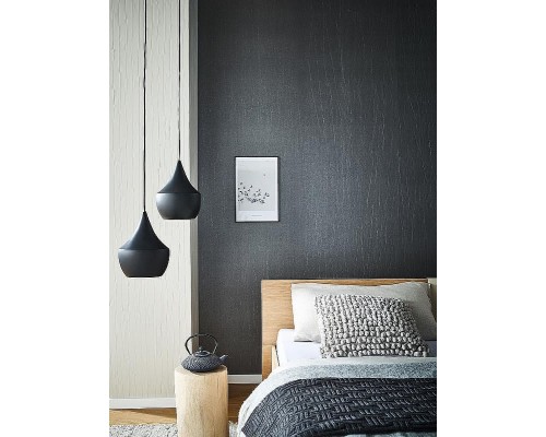 Обои Marburg Crush Motion 63414 Винил на флизелине (0,7x10,05) Черный, Однтонные