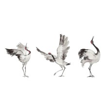 Панно Marburg Crush Motion 63440 Винил на флизелине (2,1x2,7) Белый/Серый, Птицы