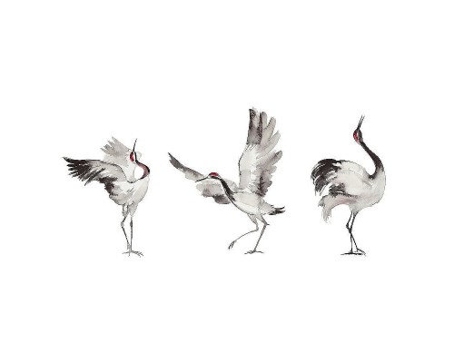 Панно Marburg Crush Motion 63440 Винил на флизелине (2,1x2,7) Белый/Серый, Птицы