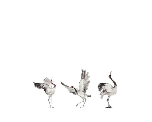 Панно Marburg Crush Motion 63440 Винил на флизелине (2,1x2,7) Белый/Серый, Птицы