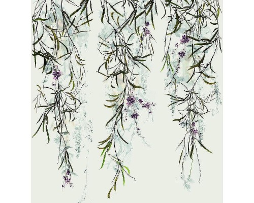 Панно Marburg Crush Motion 63453 Винил на флизелине (2,1x2,7) Бежевый/Разноцветный, Листья/Цветы