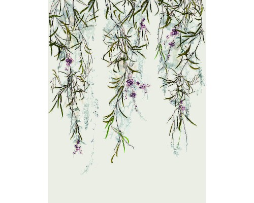 Панно Marburg Crush Motion 63453 Винил на флизелине (2,1x2,7) Бежевый/Разноцветный, Листья/Цветы