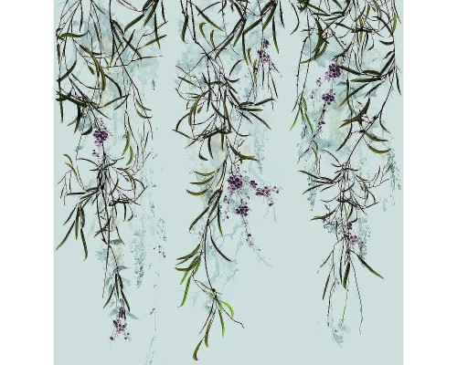 Панно Marburg Crush Motion 63454 Винил на флизелине (2,1x2,7) Серый, Листья/Цветы