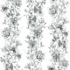 Панно Marburg Crush Motion 63455 Винил на флизелине (2,1x2,7) Белый/Черный, Цветы
