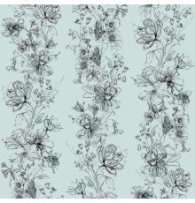 Панно Marburg Crush Motion 63456 Винил на флизелине (2,1x2,7) Серый, Цветы