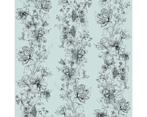 Панно Marburg Crush Motion 63456 Винил на флизелине (2,1x2,7) Серый, Цветы