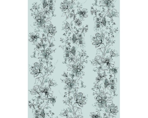 Панно Marburg Crush Motion 63456 Винил на флизелине (2,1x2,7) Серый, Цветы