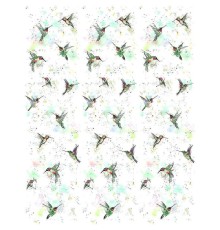 Панно Marburg Crush Motion 63461 Винил на флизелине (2,1x2,7) Белый/Разноцветный, Птицы