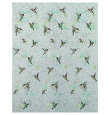 Панно Marburg Crush Motion 63462 Винил на флизелине (2,1x2,7) Серый, Птицы