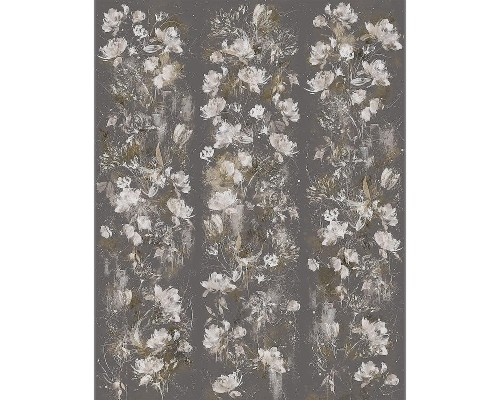 Панно Marburg Crush Motion 63467 Винил на флизелине (2,1x2,7) Серый, Цветы