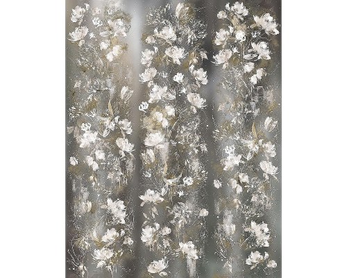 Панно Marburg Crush Motion 63469 Винил на флизелине (2,1x2,7) Серый, Цветы