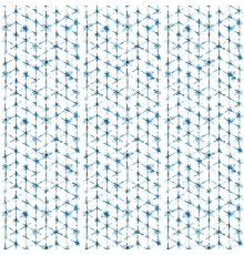 Панно Marburg Crush Motion 63470 Винил на флизелине (0,7x9) Белый/Синий, Геометрия