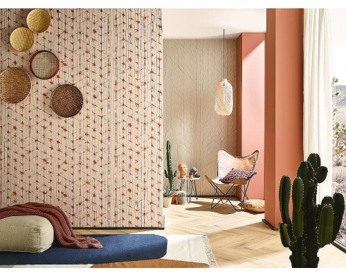 Панно Marburg Crush Motion 63470 Винил на флизелине (0,7x9) Белый/Синий, Геометрия