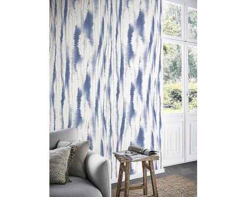 Панно Marburg Crush Motion 63474 Винил на флизелине (0,7x9) Белый/Синий, Абстракция