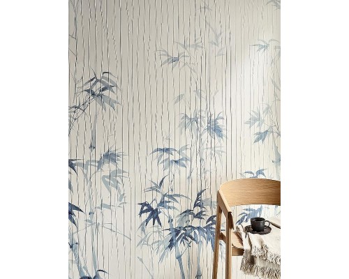 Панно Marburg Crush Motion 63479 Винил на флизелине (0,7x2,7) Белый/Разноцветный, Листья